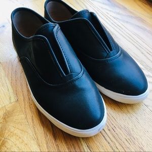 Black Mindy Frye Slip-On Sneakers